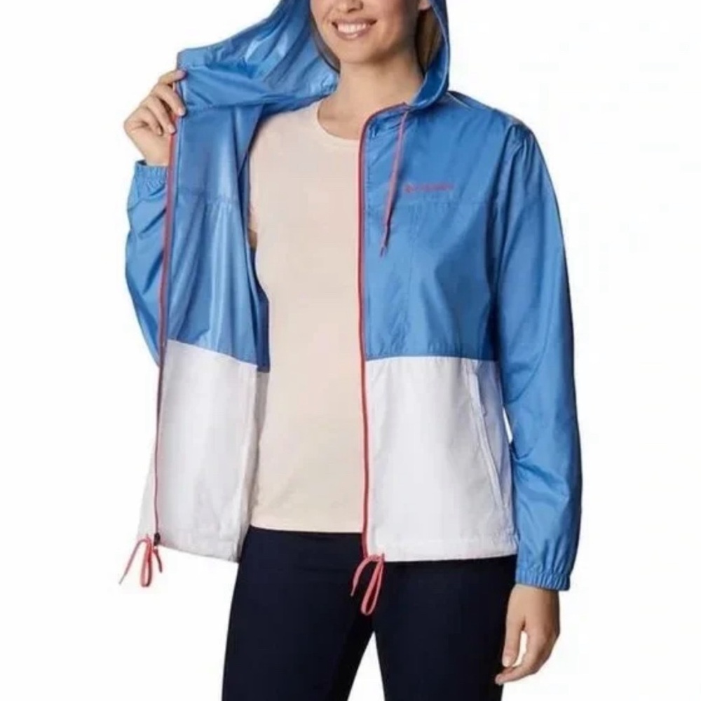 Columbia Women Windbreaker Jacket Medieval,White